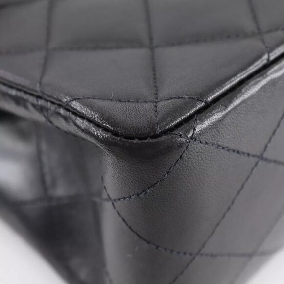 CHANEL ChainShoulder Shoulder Bag A04412 Deca Matelasse 30 Double chain bl... - Picture 8 of 10